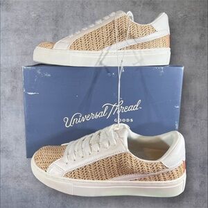 Beachy Woven Aesthetic Sneakers Memory Foam by Universal Thread Summer Vacation